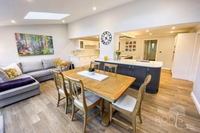 Family to kitchen