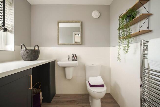 A downstairs toilet & utility adds convenience