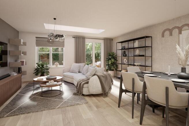 Family friendly Kitchen dining and family area