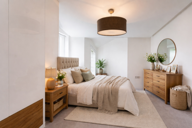 Main bedroom Images of furnishing generated by AI
