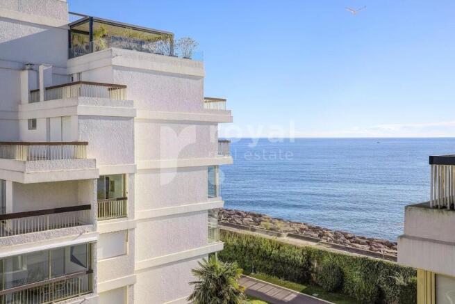 Sea view from renovated apartment in Mandelieu