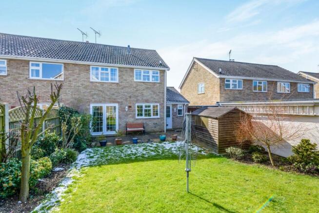Rear of property