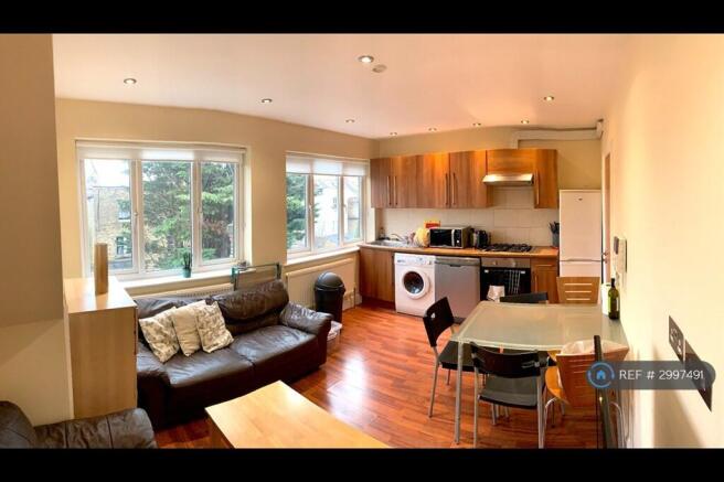 Old Photo Of The Open-Plan Living Room/Kitchen