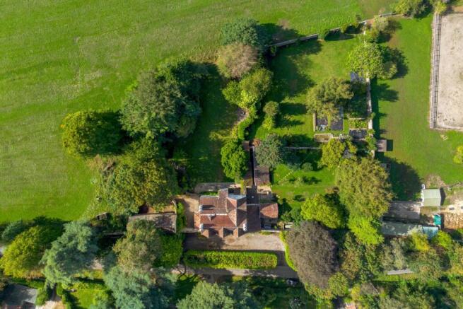 Aerial view of house