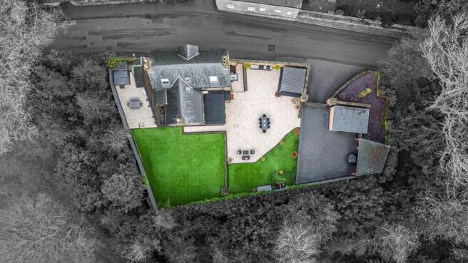 Secure gated plot with parking and oak car port
