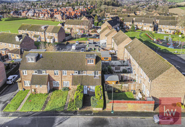 Aerial View Of House & Surrounding Area