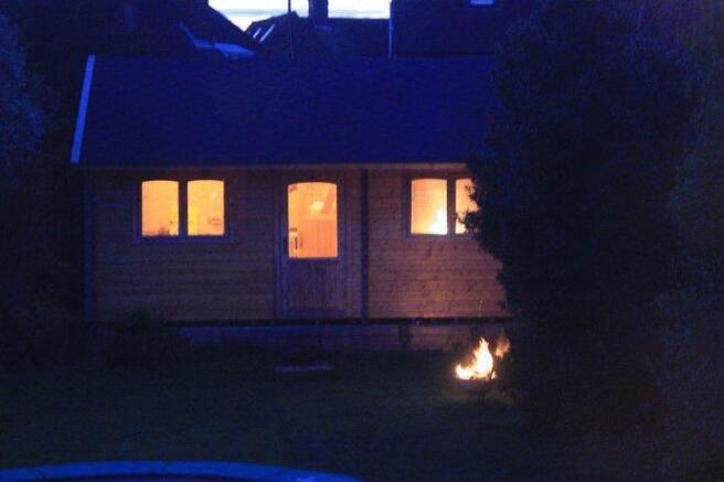 Cabin and garden