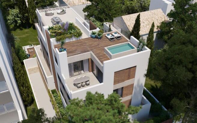 Facade aerial