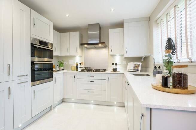 With ample storage space in the modern kitchen