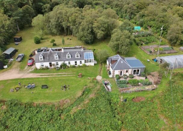 Merkand House showing the Byre