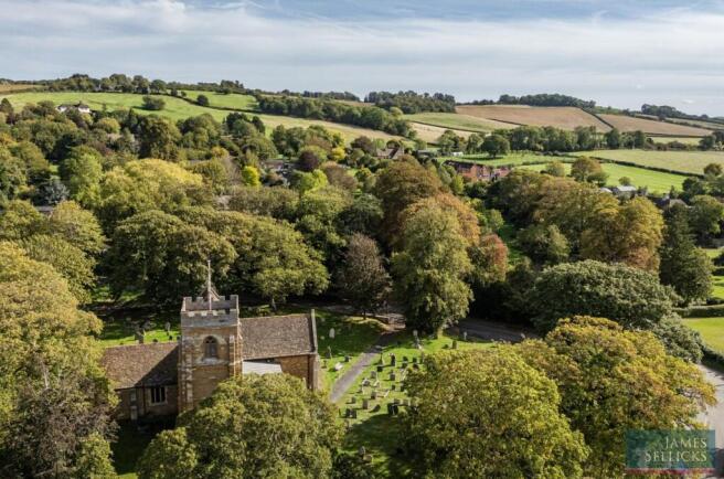 Medbourne Church & surrounding countryside