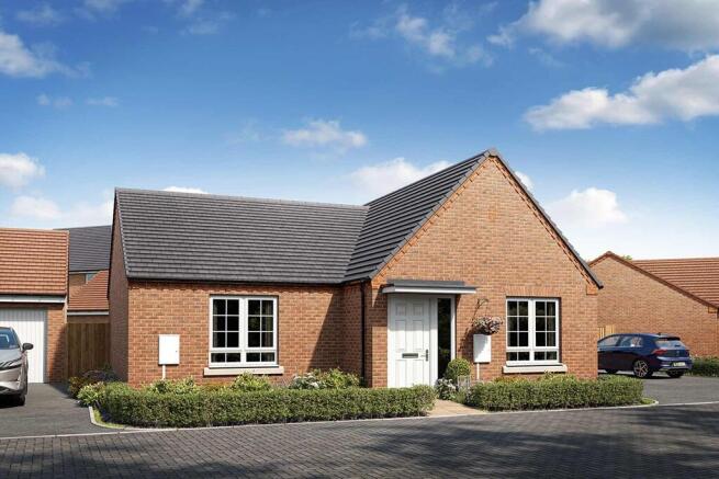 A CGI of how the 3 bedroom bungalow will look