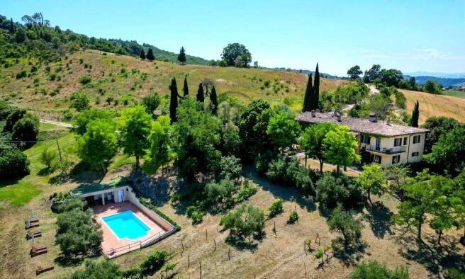 Beautiful countryside estate with a swimming pool,