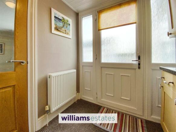 rear hall & back door