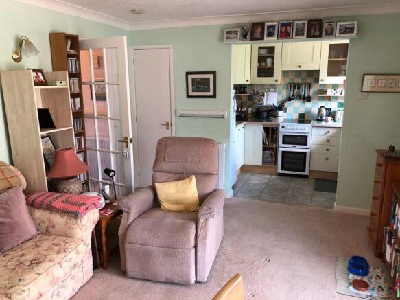 Lounge leading to kitchen