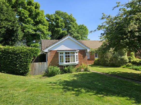 Front elevation and front garden