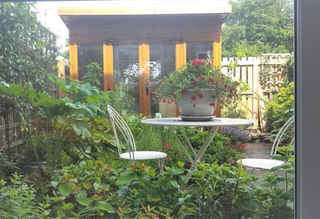 View of garden from 