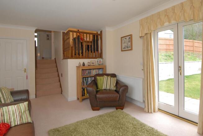 Stairs From Reception Room up to the Dining Area