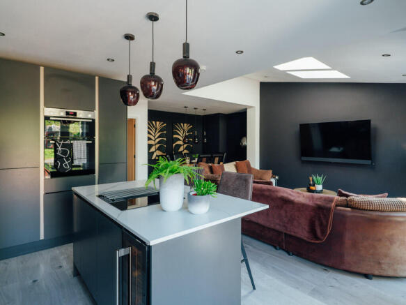 Kitchen, Dining and Family Room