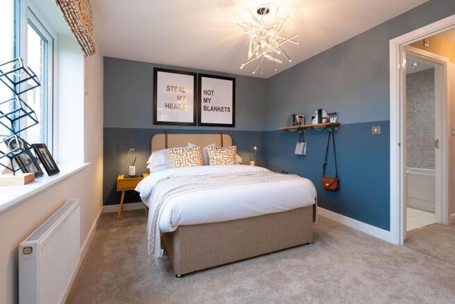 Double bedroom with space for built-in wardrobes