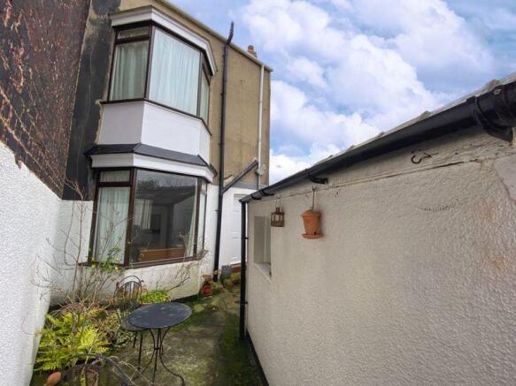 Rear of property