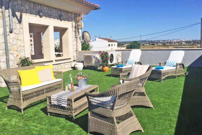 Large sunny terrace