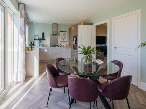 The kitchen dining area in The Shrewsbury house