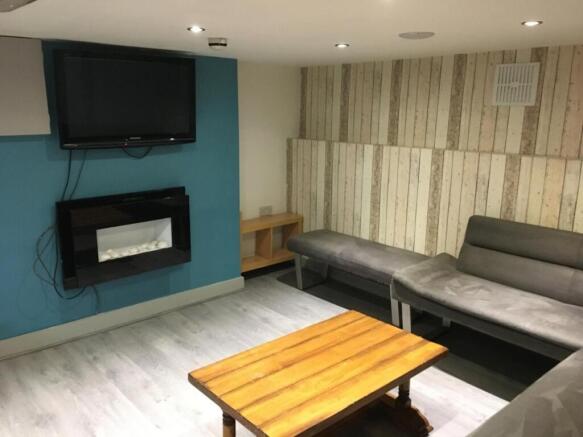 Comfortable communal lounge with modern seating...