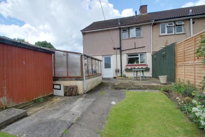 Rear of property