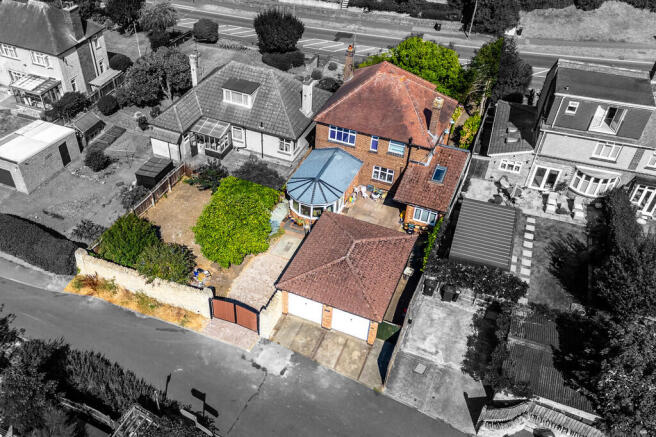Rear aerial view