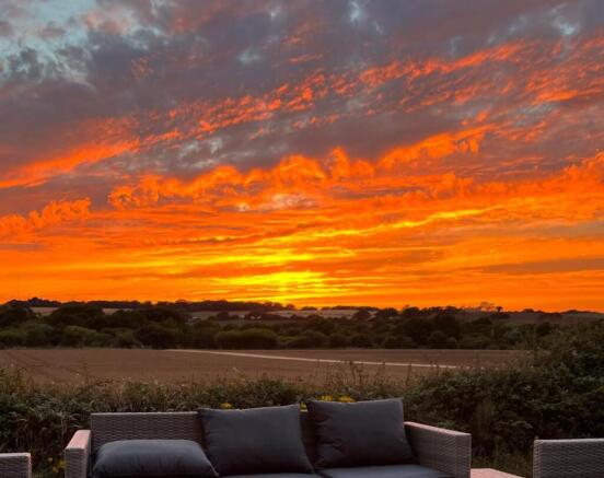 Sunset from the terrace