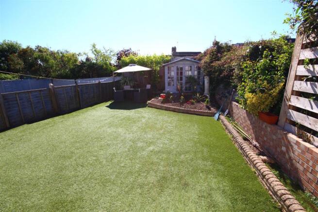 Westerly facing rear garden