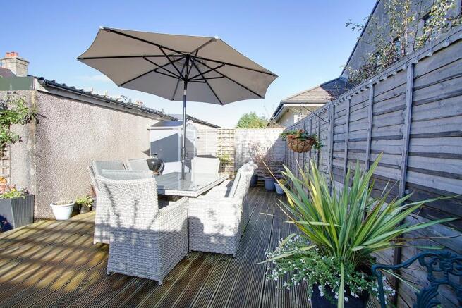 Decked seating area 