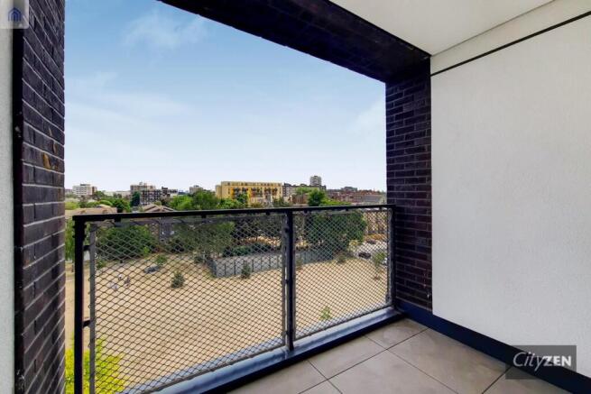 BALCONY OVERLOOKING PARK