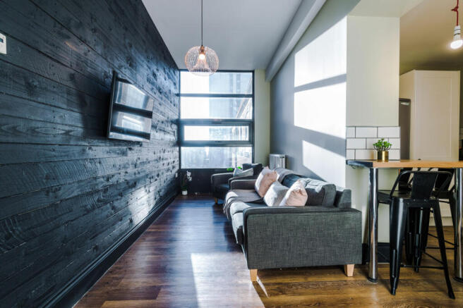 Flat H, Hosiery, Living Room 2