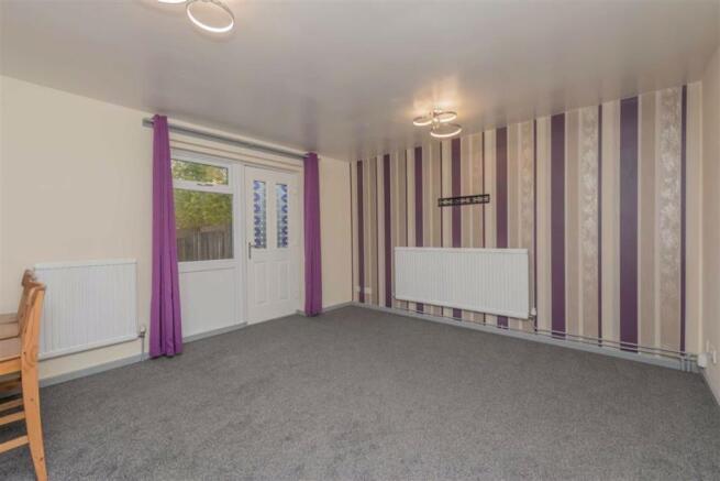Open Plan Living Room & Fitted Kitchen: