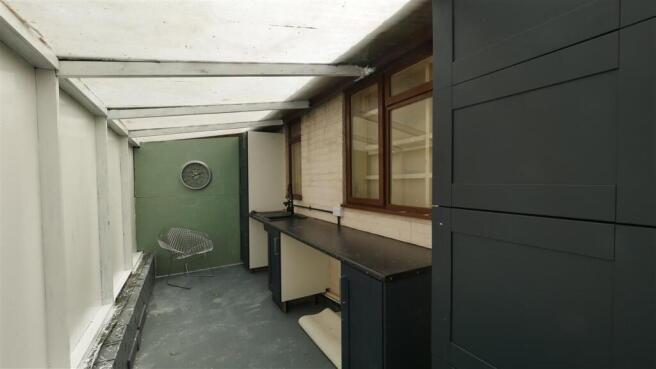 Lean-to storage area