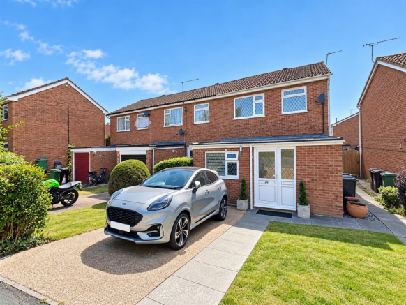 Sunny Brick Suburban Home with SUV.png