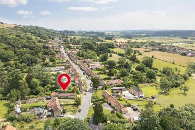 Aerial Village Setting