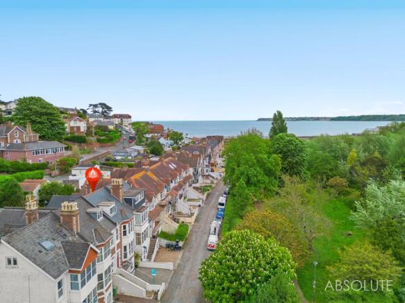 Aerial pin drop view