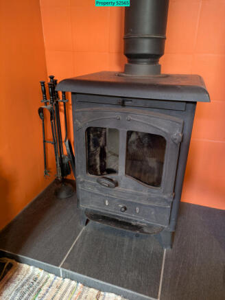Bedroom red stove