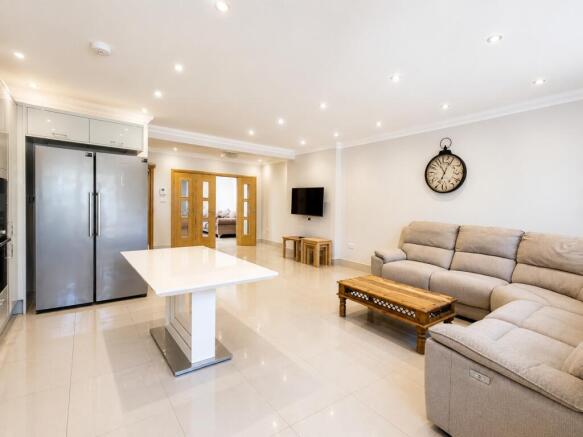 Bright and spacious open-plan living area...