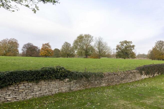 Garden stone wall...