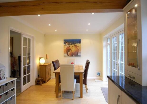 Spacious dining area