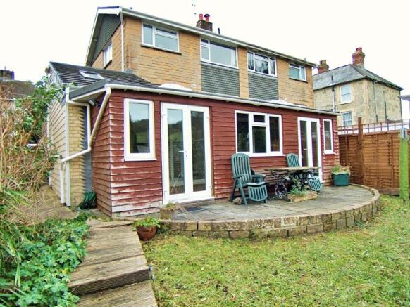 Rear of property