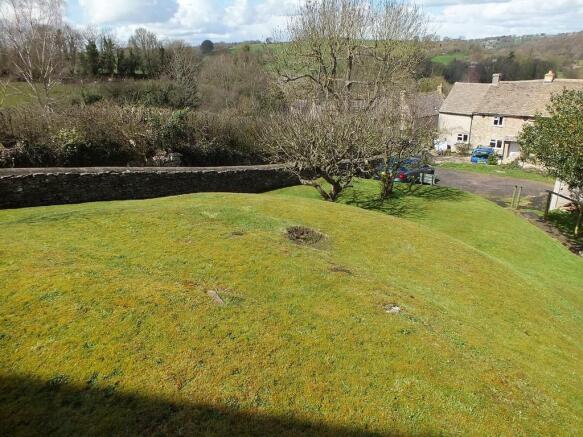 View down garden
