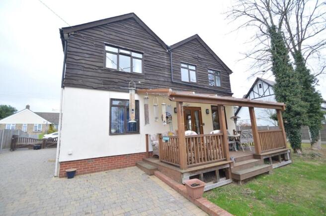 Rear of property