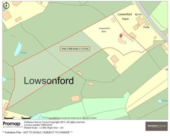 Approx Land Plan & Plot Size