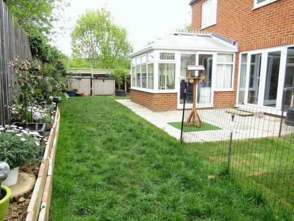 Garden and patio