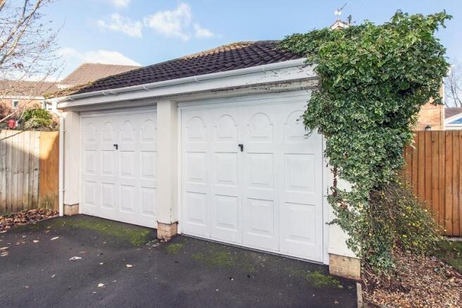 Detached double garage